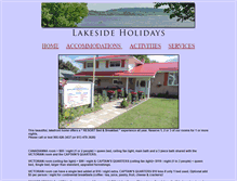 Tablet Screenshot of lakesideholidays.ca